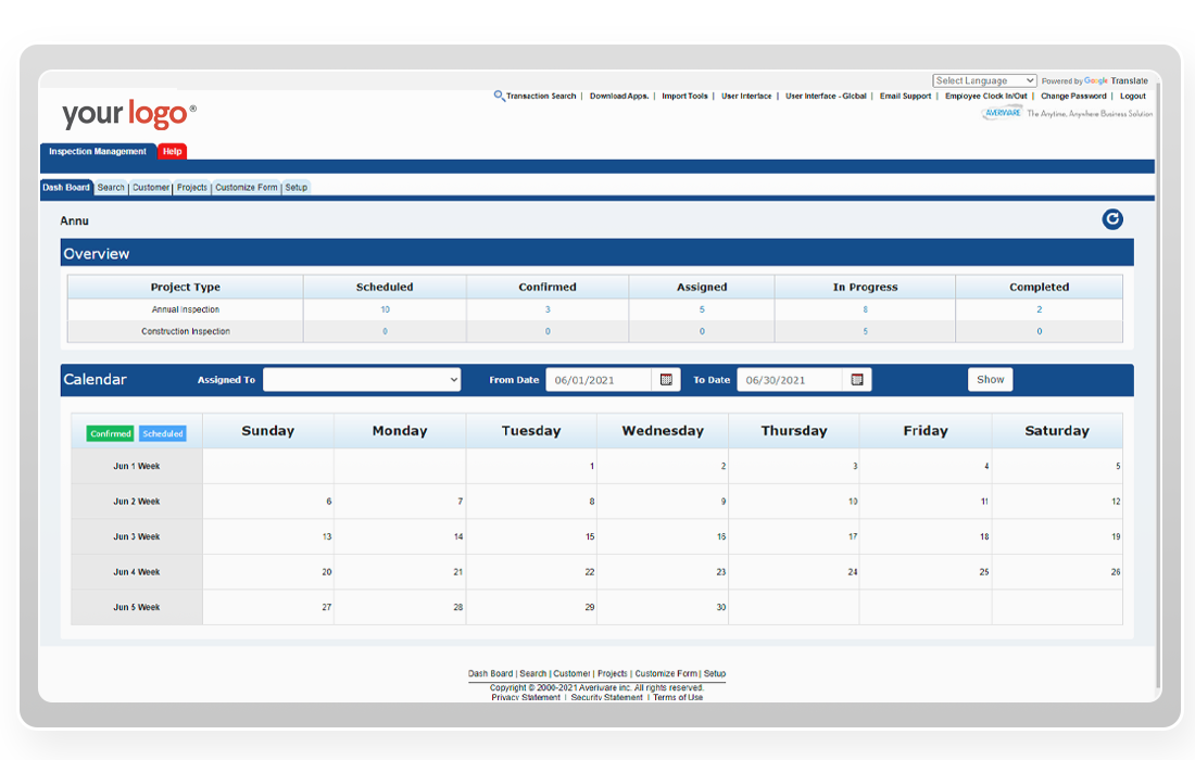 Averiware Drag and Drop Builder